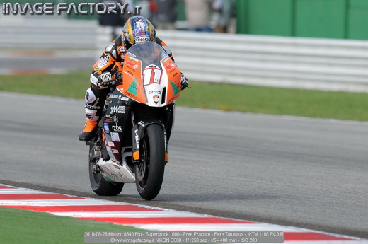 2010-06-26 Misano 0540 Rio - Superstock 1000 - Free Practice - Pere Tutusaus -  KTM 1190 RC8 R